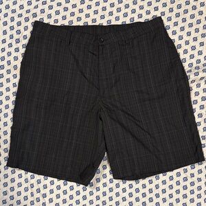 Champion Men's Dark black and gray Plaid Shorts  40w